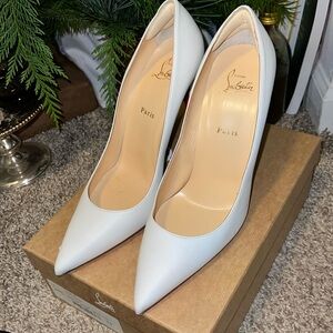 Christian Louboutin White Heels
